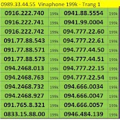 Sim Vina - Sim Vinaphone Trả Trước Giá Rẻ