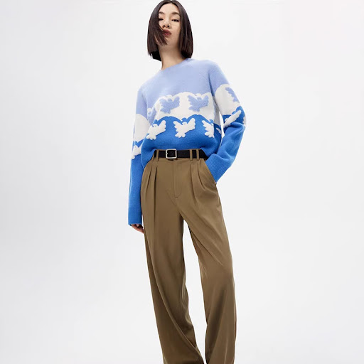 Title 2, Womens Fashionable Jacquard Loose Temperament ...