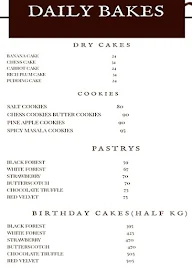 Daily Bakes menu 4