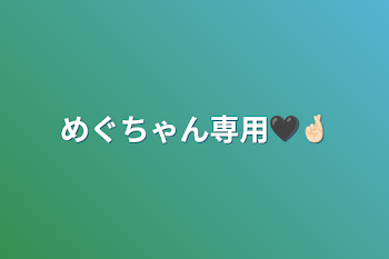 めぐちゃん専用🖤🤞🏻