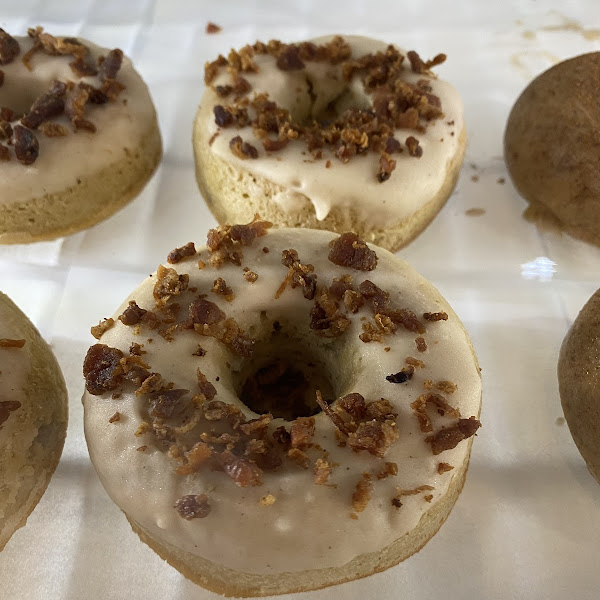 Gluten Free Keto Maple Bacon Donuts