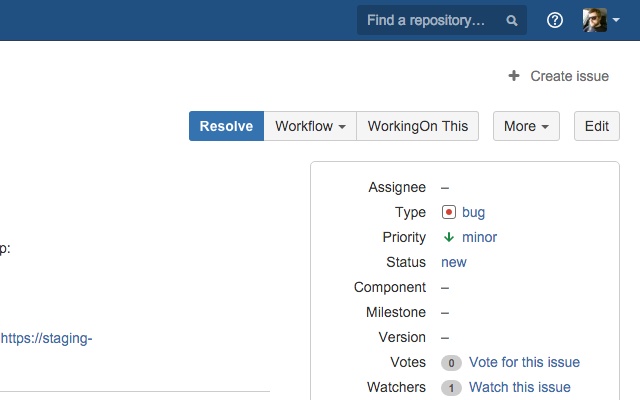 WorkingOn Bitbucket integration