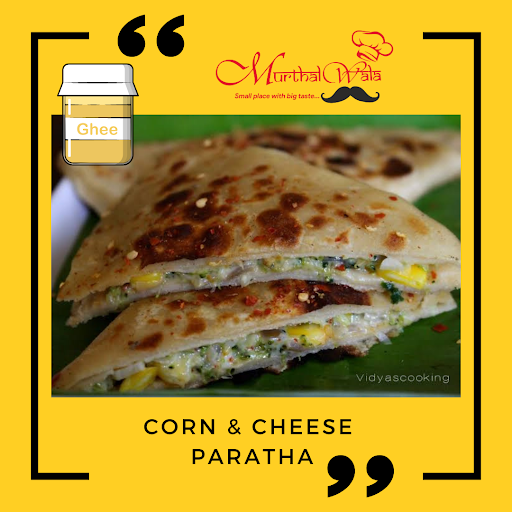 Corn & Cheese (Desi Ghee) Paratha