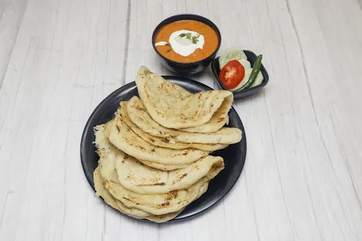 Shahi Paneer With 5 Butter Kulcha