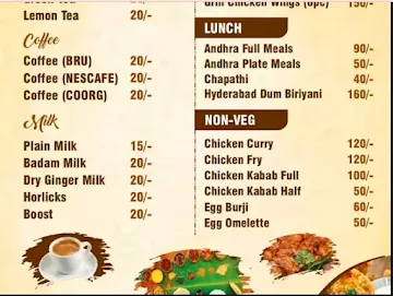 Sri Food Cafe menu 