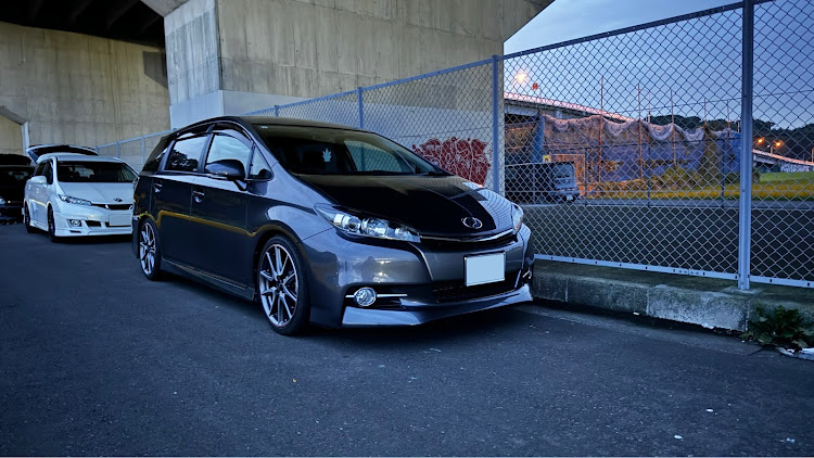 ウィッシュの橋と愛車・車高調交換・異音解消・オフ会・DIYに関するカスタム事例の投稿画像1枚目
