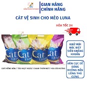 Cat Ve Sinh Cho Meo, Cát Mèo Vệ Sinh Luna Túi 15Lít