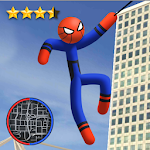 Cover Image of ดาวน์โหลด Spider Stickman Rope - Hero of Crime City 1.2.28 APK