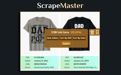 ScrapeMaster | Merch MBA