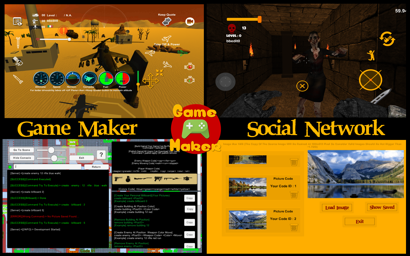 Video game title screen creator