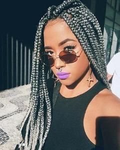 35 Eye-Catching Gray Braids Hairstyles You Should Try Now - The Fashion ...