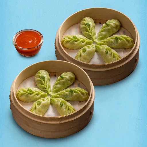 Steamed Veg Darjeeling Momo With Momo Chutney - 12 Pcs