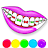 Glitter Lips Coloring Game icon