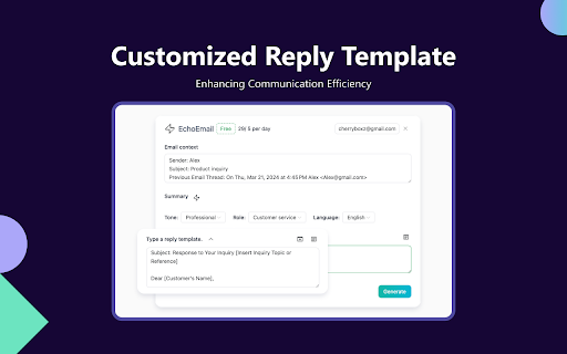 EchoEmail-AI Email Write Generator