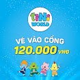 Vé Cổng Điện Tử Tiniworld Express Ngày Thường Áp Dụng Tại Các Trung Tâm Tiniworld Có Giá Vé Vào Cổng 120.000 Vnđ