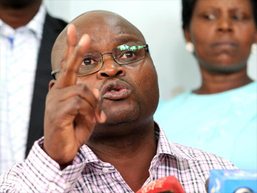 Kenya National Union of Nurses secretary general Seth Panyako in Nairobi on June 16