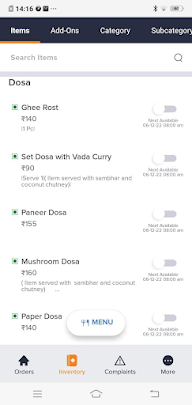 Sri Ganesh Hotel menu 4