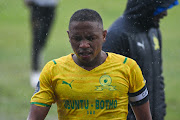 CHATSWORTH, SOUTH AFRICA - MAY 21: Andile Jali, captain of Mamelodi Sundowns during the DStv Premiership match between Royal AM and Mamelodi Sundowns at Chatsworth Stadium on May 21, 2022 in Chatsworth, South Africa. 