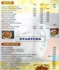 Only 4 Chinese Gazab menu 1