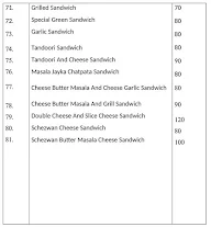 Radhe Radhe Fast Food Corner menu 2