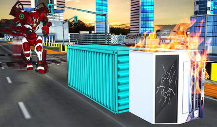 Fire Fighter Truck Robot:Real Robot Rescue Truck poster 16