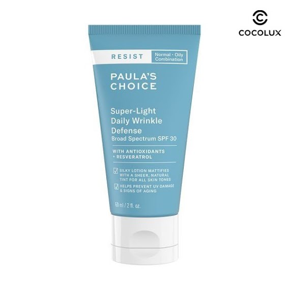 Kem Chống Nắng Paula’s Choice Resist Super - Light Daily Wrinkle Defence Spf 30 60Ml - Cocolux