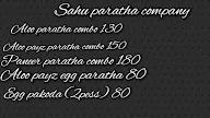 Sahu Paratha Company menu 2