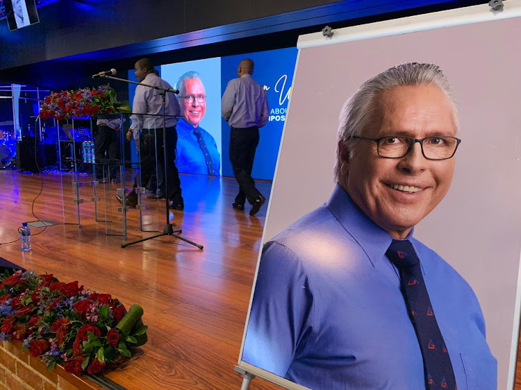 Mourners gathered at the Little Falls Christian Centre in Roodepoort to remember Gavin Watson on Friday August 30 2019.