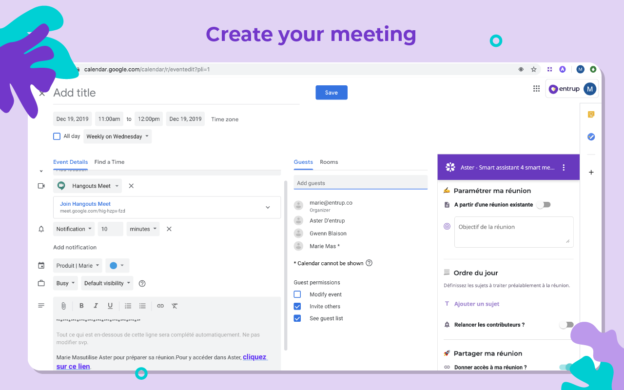 Aster - Prepare your meetings efficiently Preview image 5