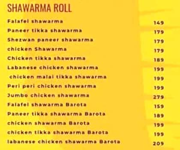 Shawarma Spot menu 
