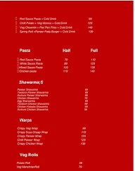 Veer Ji Chinese And Indian Food Wale menu 3