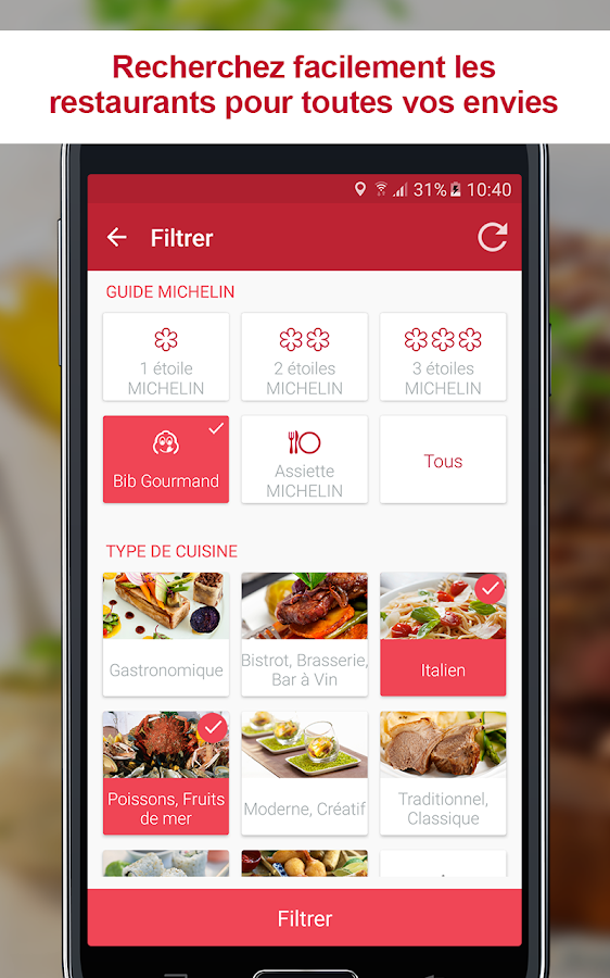 MICHELIN Restaurants – Applications Android sur Google Play