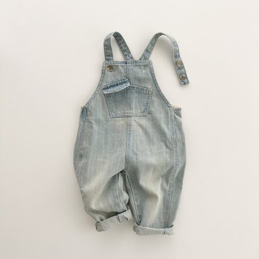 Title 7, New Boys And Girls Retro One-piece Soft Jeans C...