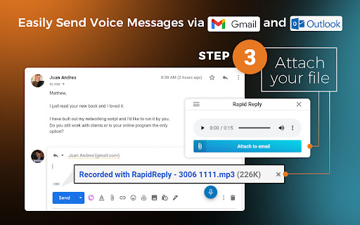 RapidReply - Send Voice Messages via Email