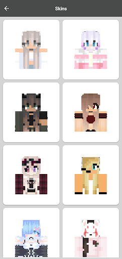 Screenshot Girls Skins for Minecraft PE