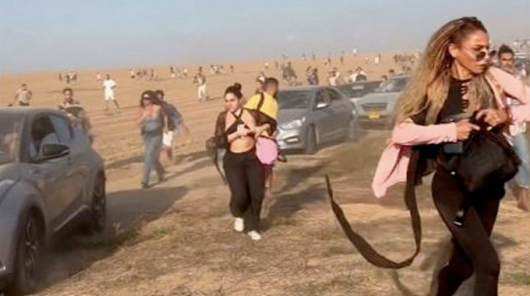 Music festivalgoers heard rockets, then Gaza militants fired on them.