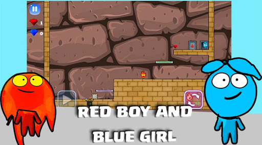 Red Man And Blue Girl - Ateş Ve Su Oyna