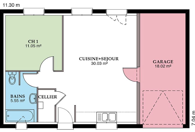  Vente Terrain + Maison - Terrain : 584m² - Maison : 79m² à Nevers (58000) 