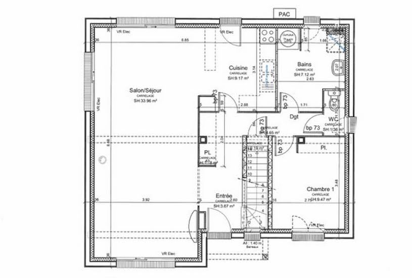  Vente Terrain + Maison - Terrain : 830m² - Maison : 125m² à Breuilpont (27640) 