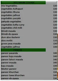 Flavour Live Kitchen menu 2