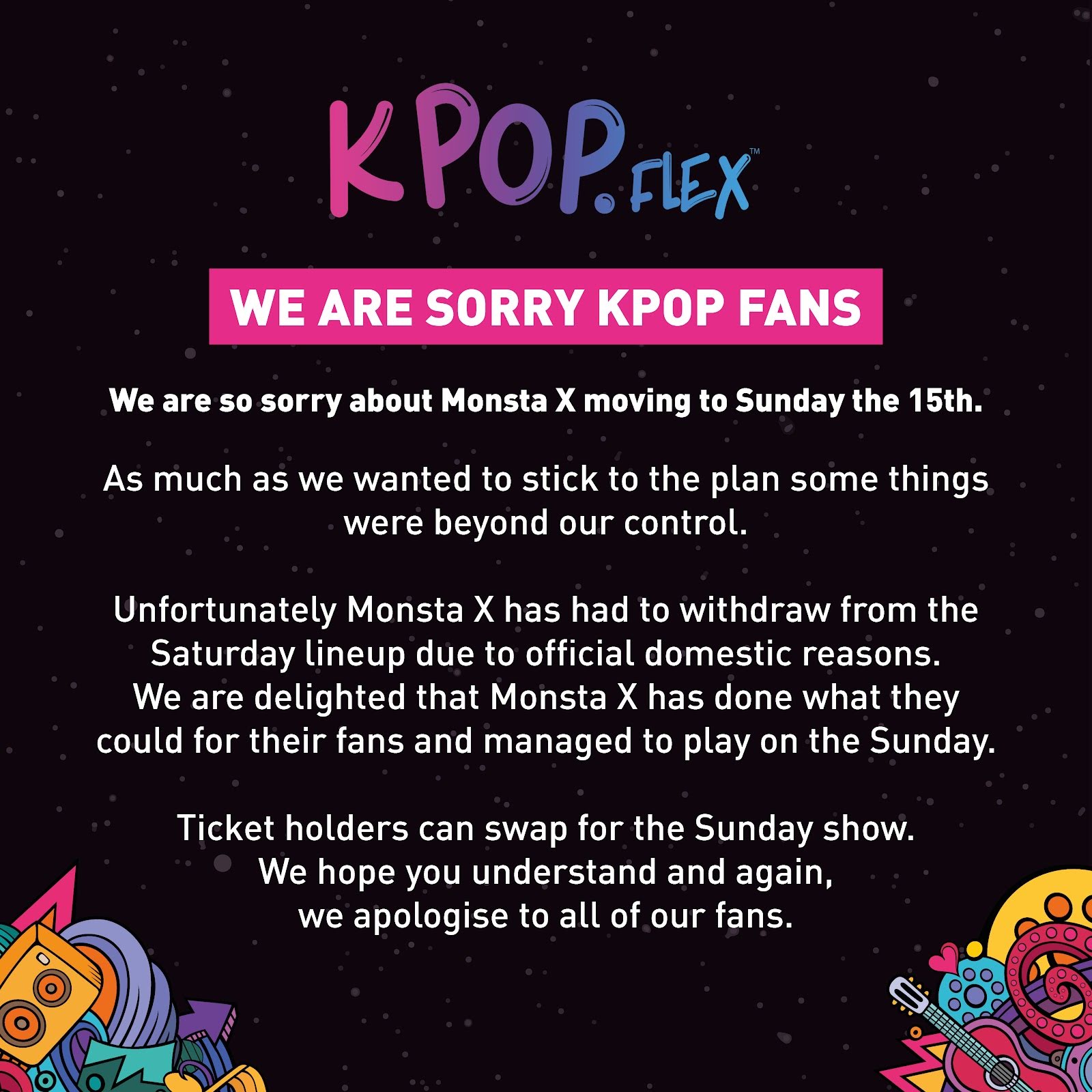 kpopflex apology