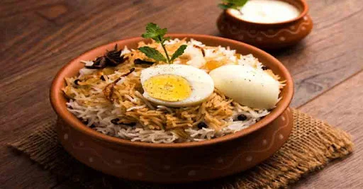 Hyderabadi Egg Dum Briyani (Handi)