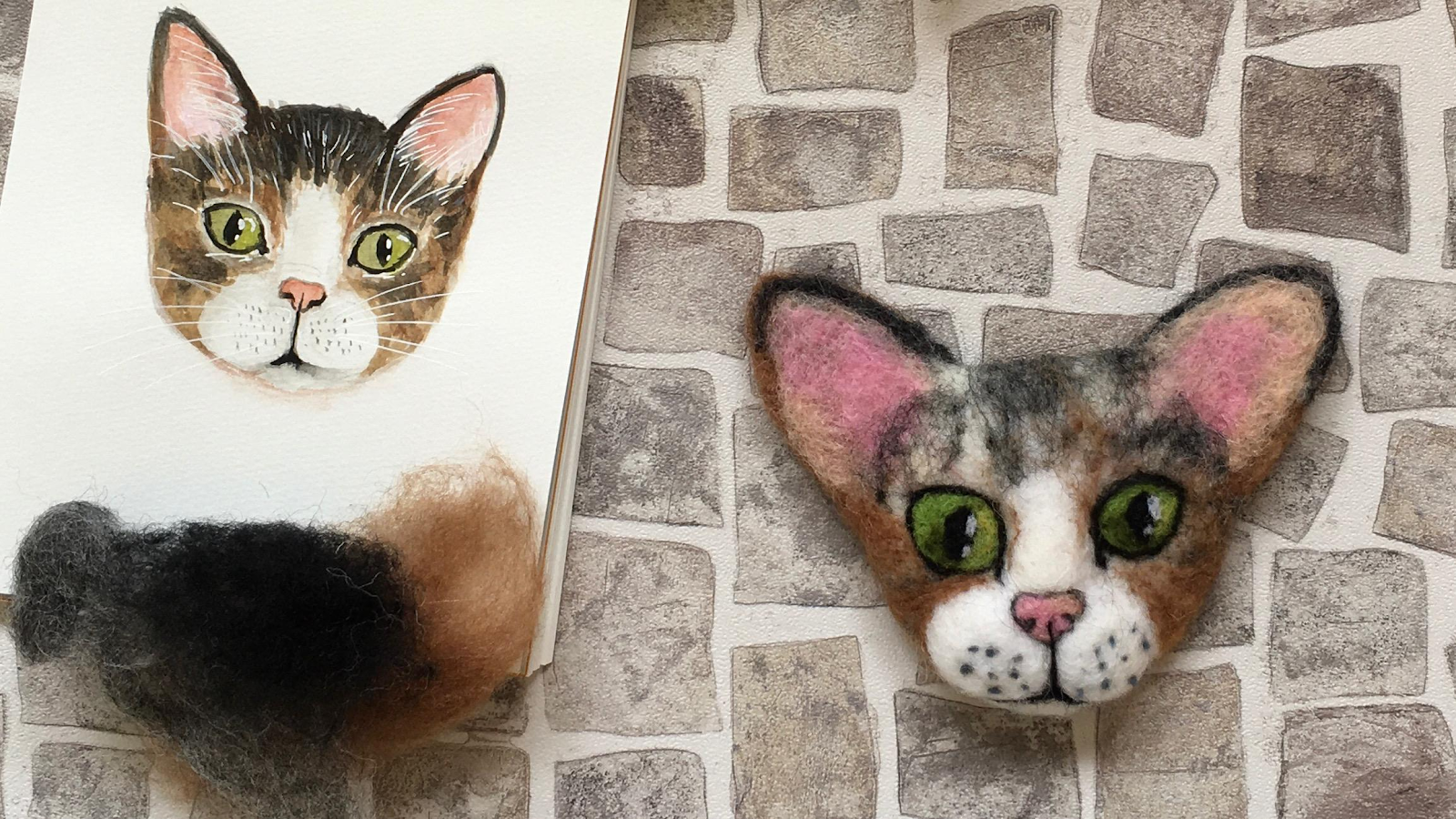 Needle Felted Realistic Animals Head - Needle Felting Kits