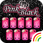 Pink Black Keyboard Theme Apk