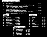 Billion Cafe menu 2