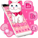 App herunterladen Pink Kitty Cute Theme Installieren Sie Neueste APK Downloader