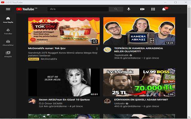 Youtube Open Popup chrome extension