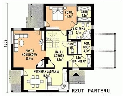 WB-3958 - Rzut parteru