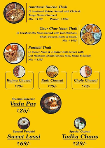 Janta Dhaba menu 