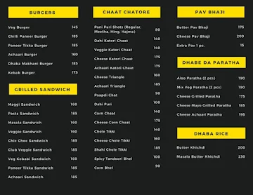 Dhaba Cafe menu 